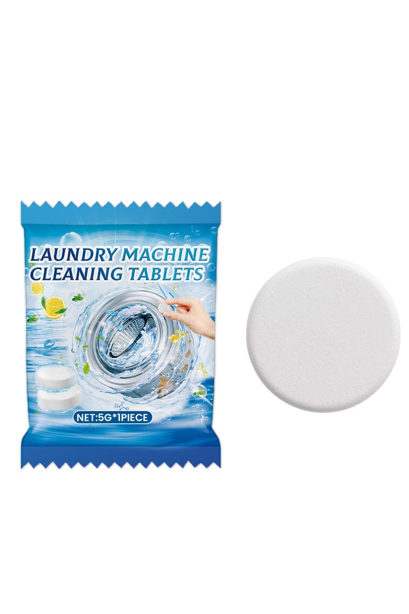 Jakehoe 20 PIECES Laundry Machine Cleaning Tablets, Washing Machine Cleaner Effervescent Tablets Washing Machine Cleaner Descaling Agent, Suitable For Washing Machine Cleaning, Sterilization, Dirt Removal - Image 1