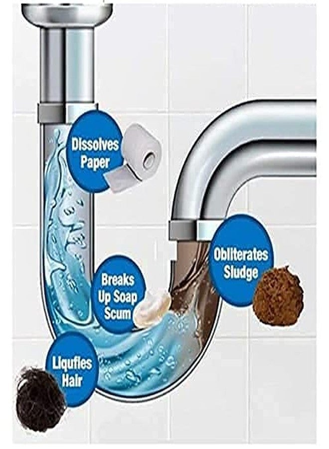 GS E-Com Bathroom Pipe unblock Blockage drain Cleaner Cero Drainclear Clogged Drainage Clear Sink And Pipe Dust Remover of Wash Basin Clog Powder Dredging Good Powerful Home Cleaner liquid - Image 4