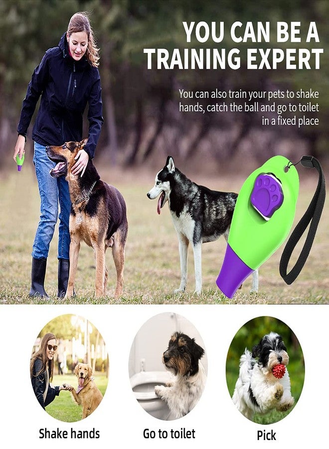 Perwin Dog Training Clicker with Whistle and Wrist Strap - Positive Behavior Reinforcer for Pets - All Ages, Puppy and Adult Dogs - Use to Reward and Train - Dog Whistle Included (Blue) - Image 5