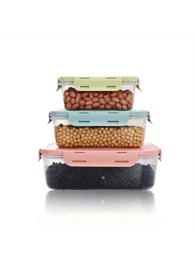 Green Foldable Stackable Lunch Box Set Space Saving Microwave Food Storage - Image 5