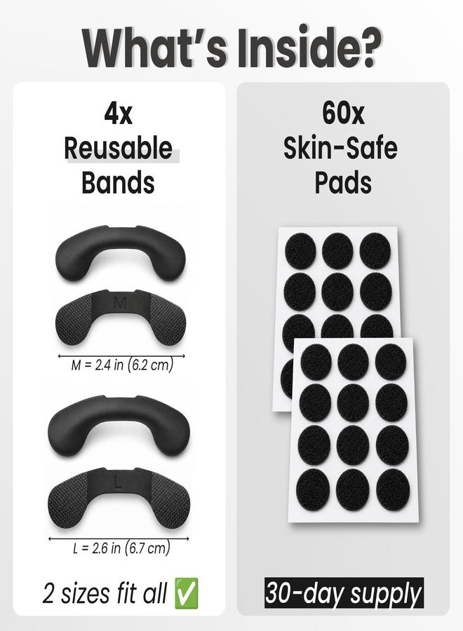 Snoozy Reusable Nasal Strips for Breathing - 30 Day Starter Kit with Bands + Tabs | Nose Strips for Snoring, Sleeping, Sports & Better Recovery | Help Reduce Mouth Breathing | 8+ Hours Hold - Image 4