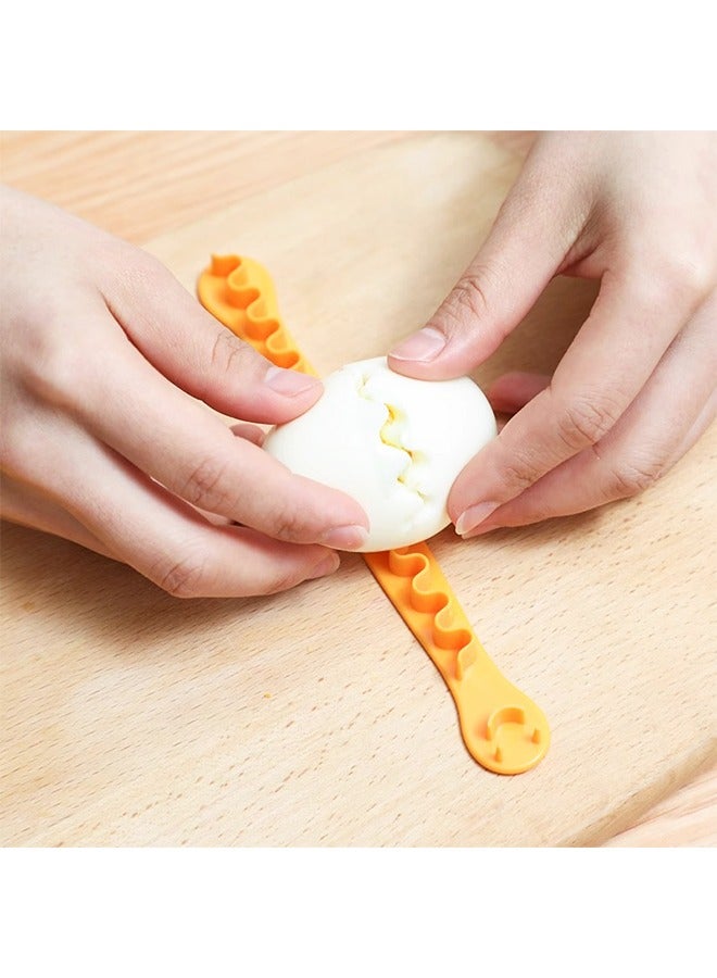 2pcs Fancy Cut Eggs Cutters, Fancy Egg Cutter Kitchen Gadgets, Can Be Used As a Fruit Slicer  - Image 3