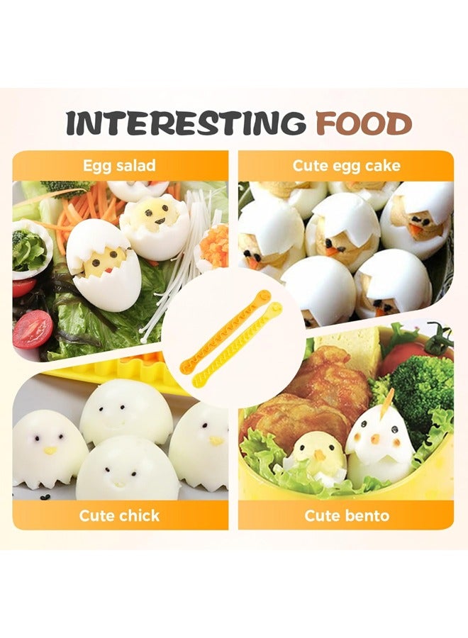 2pcs Fancy Cut Eggs Cutters, Fancy Egg Cutter Kitchen Gadgets, Can Be Used As a Fruit Slicer  - Image 5