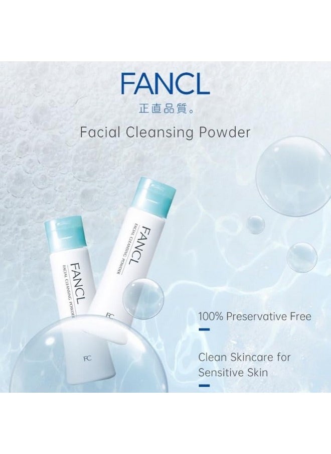 Fancl - Facial Cleansing Powder - Japanese Facial Cleanser, Face Wash, Luxurious Foaming Lather, Hydrating, Preservative Free, Clean Skincare For Sensitive Skin [Us Exclusive Edition] - Image 1