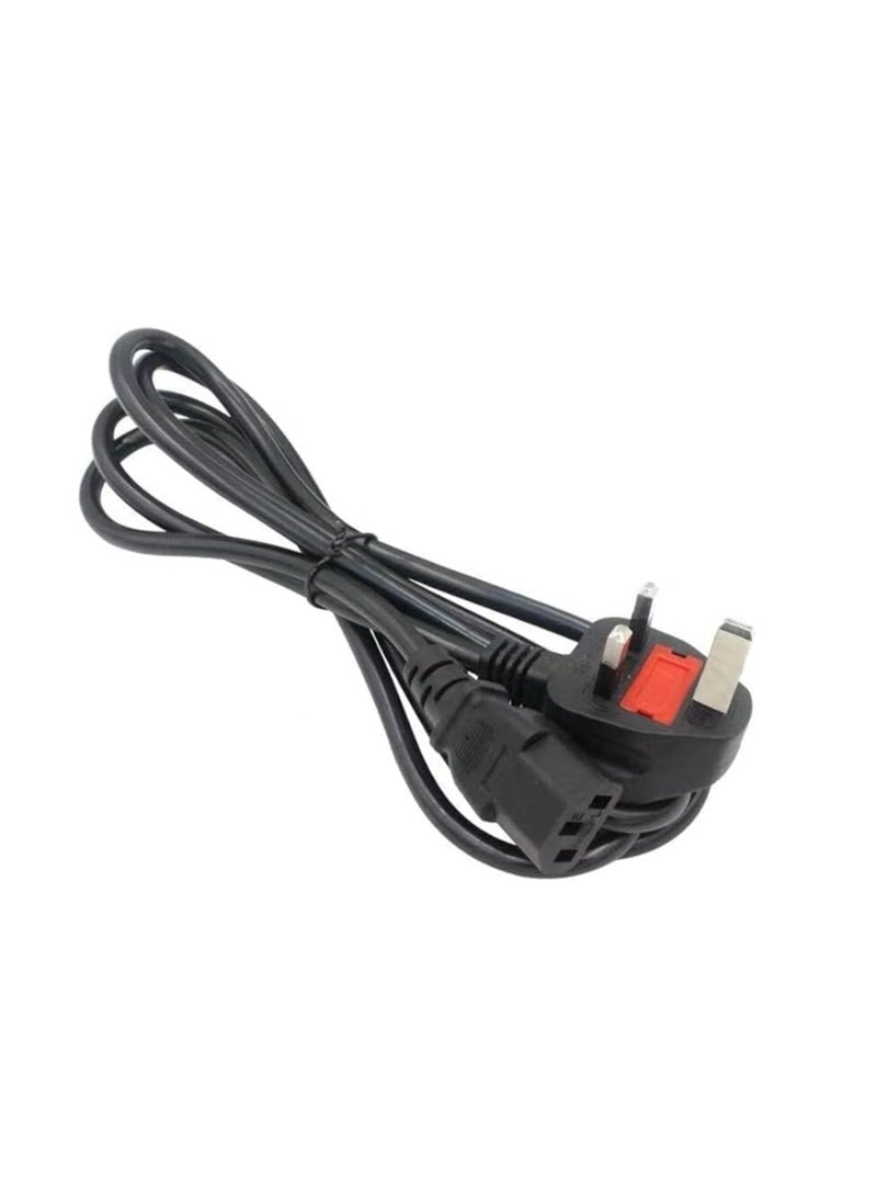 Terabyte Desktop Power Cable 250V 13A Monitor Power Cord 3 Pin UK Main Leads Universal AC Power Cord Replacement for PC Computer Printer LED LCD Smart TVs - 1.5m - Image 1