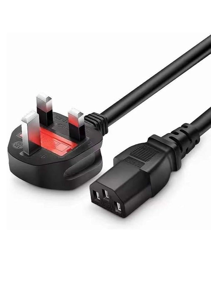 Terabyte Desktop Power Cable 250V 13A Monitor Power Cord 3 Pin UK Main Leads Universal AC Power Cord Replacement for PC Computer Printer LED LCD Smart TVs - 1.5m - Image 5