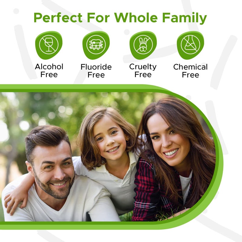 Dale Audrey 3 Pack Natural Saltwater Mouth Rinse | Himalayan Pink Salt Water Oral Rinse | Organic Cinnamon Flavor Fluoride & Alcohol Free Mouthwash for Fresh Breath | Natural Gum Care Mouthwash-16 FL Oz - Image 3