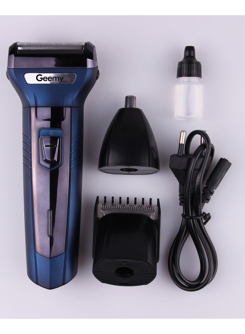 GEEMY GM566 3 in 1 Rechargeable Personal Grooming Kit Hair Clipper and Electric Shaver - Image 2
