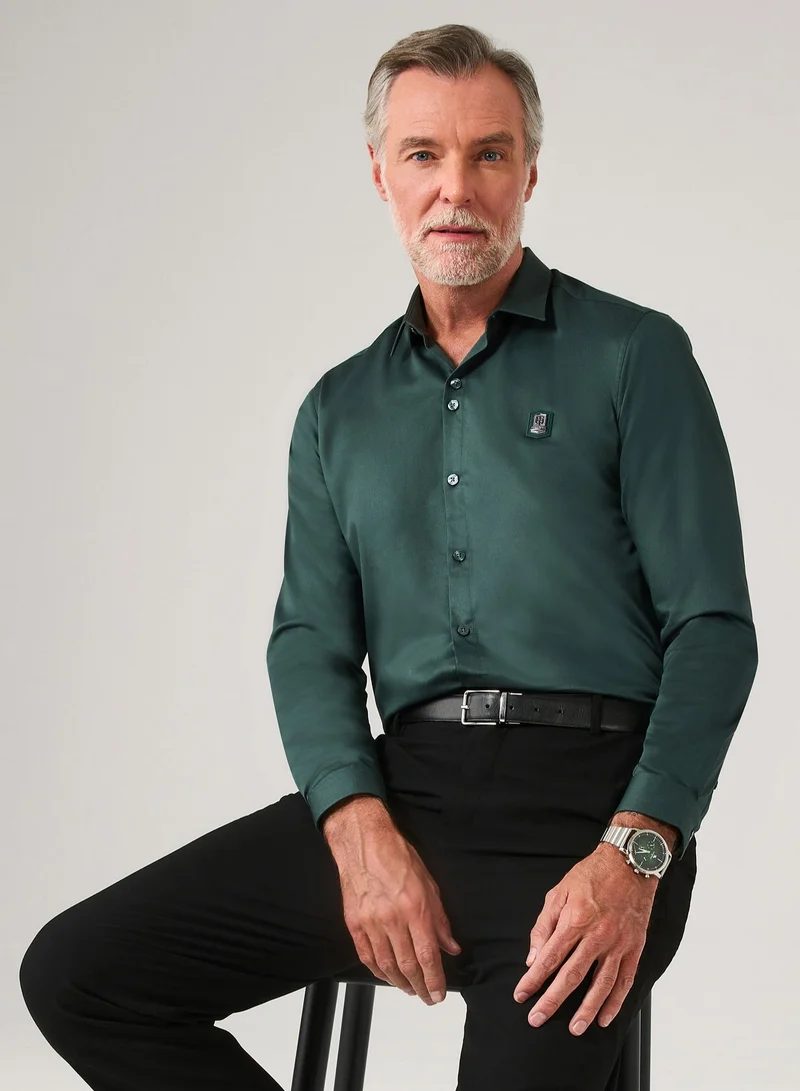 Theodore  The Pine Green Shirt for Men | Best Price UAE