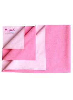 MOMSEASY MOMSEASY Water Proof and Reusable MatBed ProtectorAbsorbent Drysheet Pink Medium 100x70 cm  - Image 1