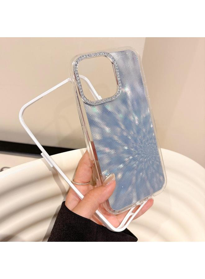 S-TOP Case For iPhone 15 Diamond Lens Frame Glare PC Hybrid TPU Phone Case - Image 3
