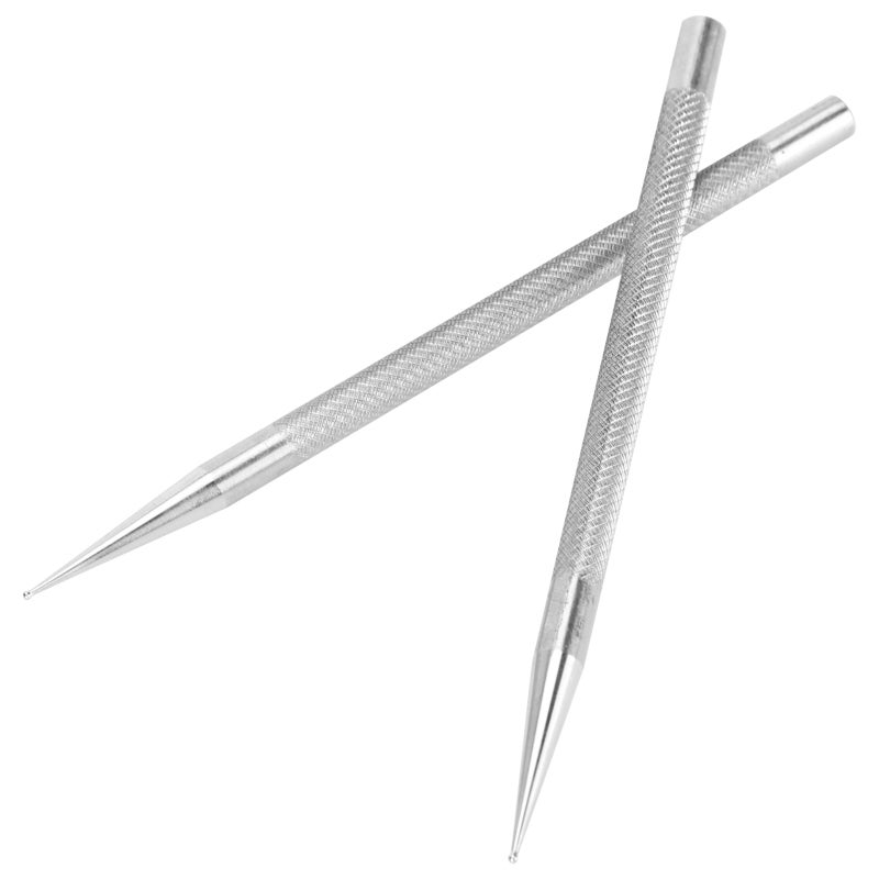 Leather Scriber Pen: Stainless Steel, Finger-Safe Round Head, Compact Portable Leather Marking Pen - Multi-Functional Leather Craft Tool for Leather Craft Professionals and Amateurs - Image 2