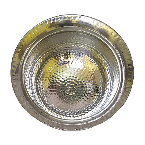 Dharam Paul Traders Heavy Weight Aluminium Handi, SIPRI with Hammered Design for Cooking Rice, Biryani, sabzi etc in Kitchen, Polished. 2.5 Liter. - Image 4