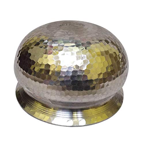 Dharam Paul Traders Heavy Weight Aluminium Handi, SIPRI with Hammered Design for Cooking Rice, Biryani, sabzi etc in Kitchen, Polished. 2.5 Liter. - Image 5