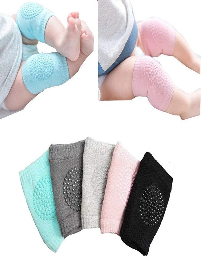 Moolten Baby Crawling Anti-Slip Knee Pads for Toddlers, 2 Pair (Multi Colors) - Image 5