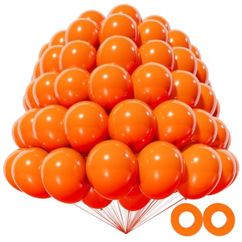 KAWKALSH 200pcs Orange Balloons 5 Inch Small Mini Latex Balloons for Party Birthday Baby Shower Anniversary Festival Arch Garland Decoration - Image 1
