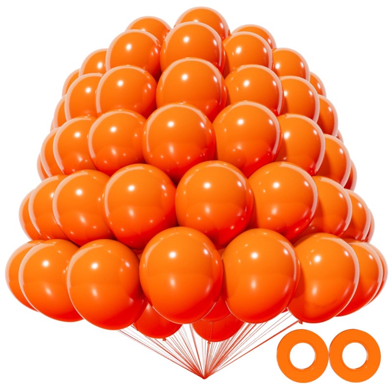 KAWKALSH 200pcs Orange Balloons 5 Inch Small Mini Latex Balloons for Party Birthday Baby Shower Anniversary Festival Arch Garland Decoration - Image 3