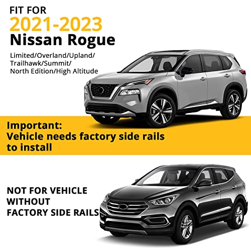 GAOMON Roof Rack Cross Bars, Roof Bars Compatible with 2021-2023 Nissan Rogue Crossbars for Rooftop Cargo Carrier, Luggage, Kayak, Bike, Snowboard - Image 3