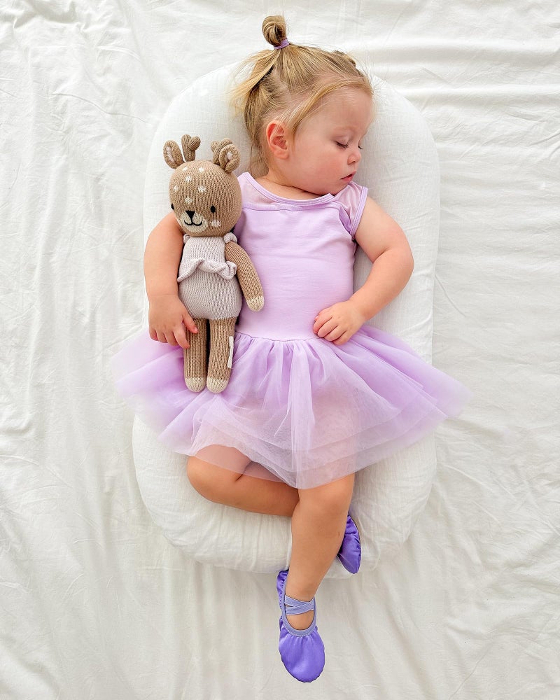 Stelle Ballet Leotards for Girls Toddler Leotard with Tutu Skirt Dance Tutu Dress (Purple,6-7 Years) - Image 2