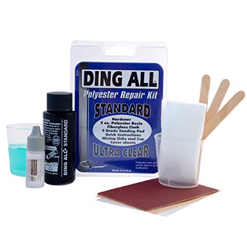 Ding All 2 Oz Polyester Repair Kit for Small to Medium Sized Polyester Surfboards Repairs - Image 2