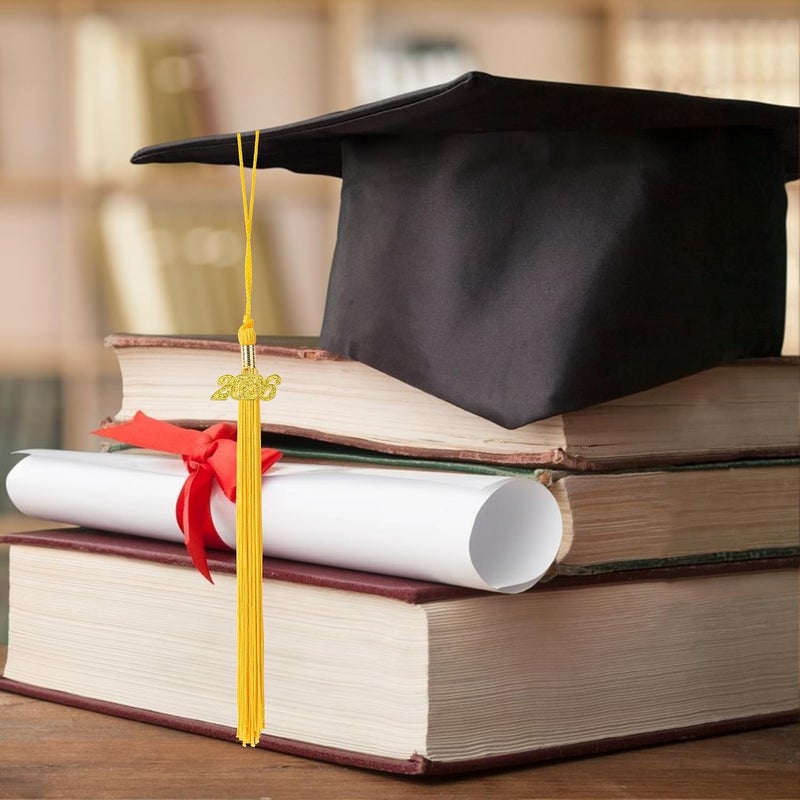 QEYMN شرابة تخرج 2026، شرابة تخرج ذهبية، شرابات قبعة التخرج، شرابات 2026 مع قلادة ذهبية لعام 2026 لإكسسوارات وزينة قبعة التخرج لحفلات قبعة الخريجين - Image 4