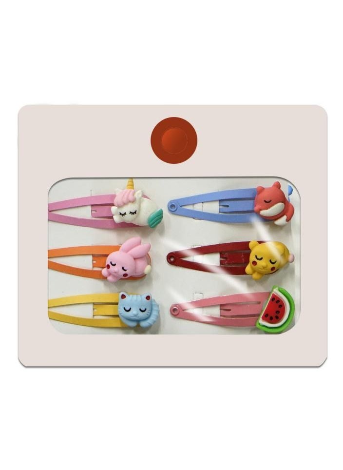 Alissa - 6 Pieces Kids Hair Clips Hair Accessories - Image 1