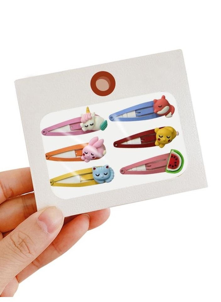 Alissa - 6 Pieces Kids Hair Clips Hair Accessories - Image 1
