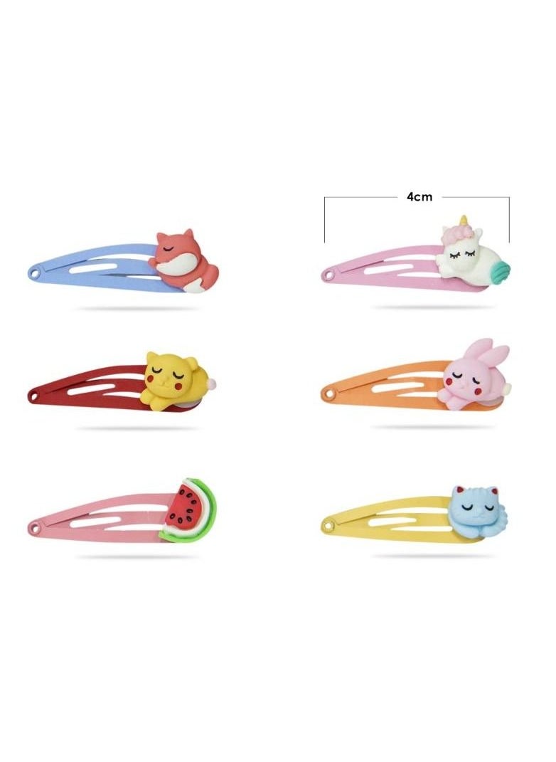 Alissa - 6 Pieces Kids Hair Clips Hair Accessories - Image 1