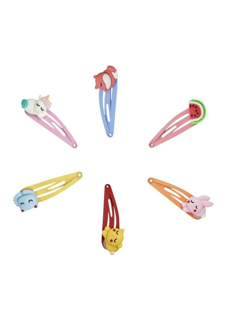 Alissa - 6 Pieces Kids Hair Clips Hair Accessories - Image 1