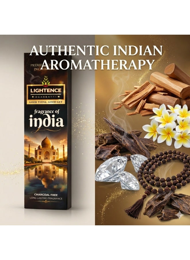 Lightence Luxury Natural Floral Home Fragrance Incense Sticks – 100% Charcoal Free, 45–60 Min Long Lasting Burn, Premium Meditation & Prayer Bakhoor Alternative, Made in India, 100 gm - Image 5