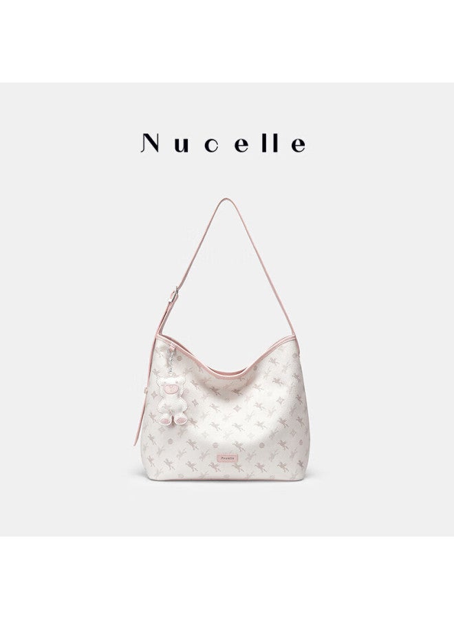 نوسيل Nucelle حقيبة توت جديدة طباعة بيغاسوس الزهور، حقيبة نسائية للمتنقلين، حقيبة هوبو كروس بودي دلو - Image 3