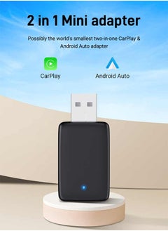 Digisand Wireless Carplay Adapter Android Auto 2in1 Smart Mini Box WIFI BT Auto Connect For Toyota Volvo Benz MG Kia MAZDA FORD  - Image 2