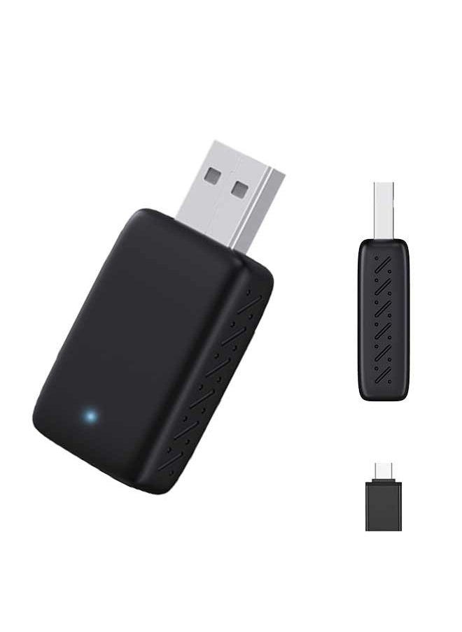 ديقيساند محول لاسلكي لكاربلاي أندرويد أوتو 2 في 1 صندوق صغير ذكي WIFI BT Auto Connect لتويوتا فولفو بنز MG كيا مازدا فورد  - Image 1