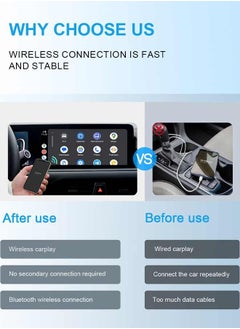 Digisand Wireless Carplay Adapter Android Auto 2in1 Smart Mini Box WIFI BT Auto Connect For Toyota Volvo Benz MG Kia MAZDA FORD  - Image 4