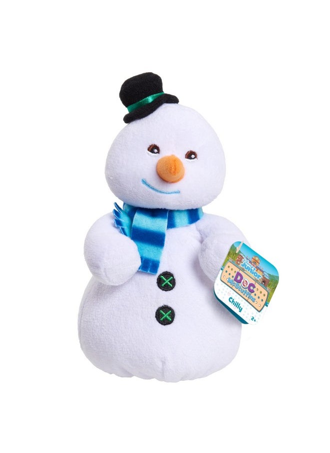 Doc McStuffins Doc Mcstuffins Chilly Small 7-Inch Beanbag Plush, Stuffed Snowman Toy  - Image 1