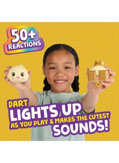 WowWee My Squishy Little Golden Dumpling - Interactive Doll Collectible With Accessories - Dart (Gold)  - Image 4