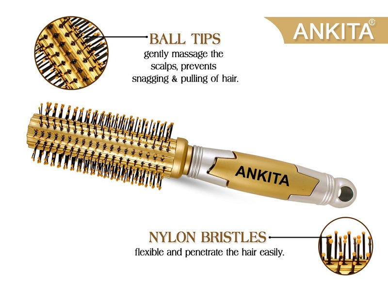 ANKITA Round Hair Brush(B60) (Color May Vary) - Image 3
