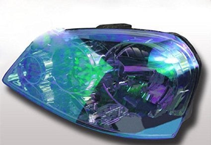 F & B LED LIGHTS LED LIGHT 12 by 48 inches Self Adhesive Shiny Chameleon Headlights Tail Lights Fog Lights Film Sheet Sticker, Tint Vinyl Film (12 X 48 Bright Light Blue) - Image 4