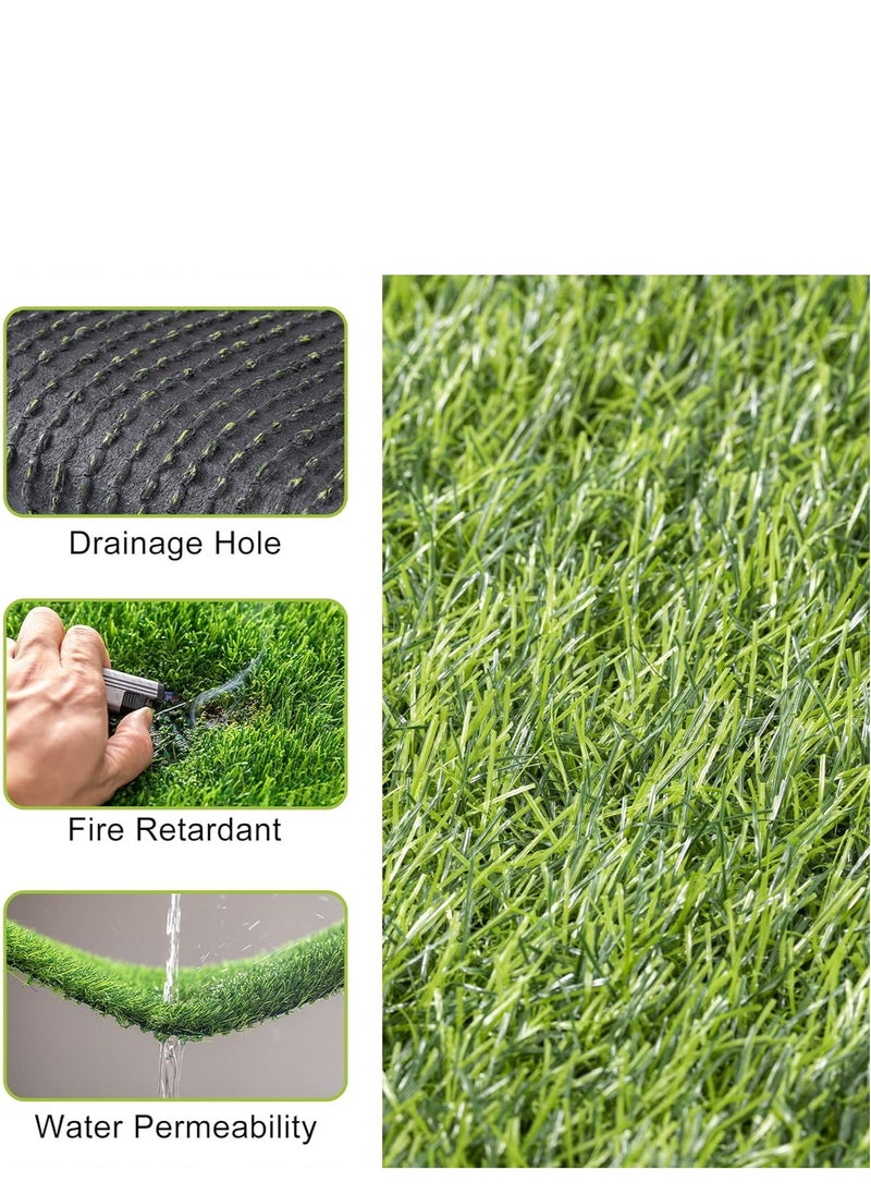 Generic Artificial Grass Mat Green 30mm Thickness 1 m x 1 m  - Image 2