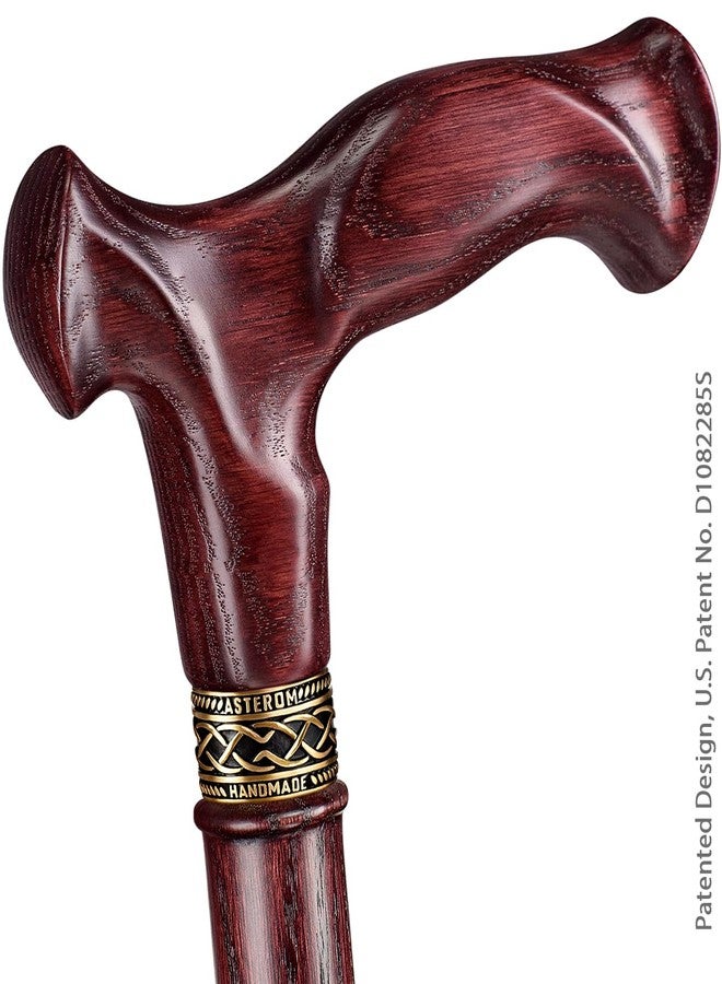 Asterom Walking Cane - Handmade, Ergonomic, Cane for Women - Wooden Walking Sticks for Seniors Women, Unique, Cool (Cherry, 32 Inches) - Image 3