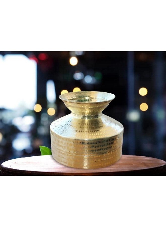 MUKE Handmade Pure Brass Water Pot Beda/Gada/Water Dispenser/Container/Matka Capacity 6 Liters. Pack of 1 - Image 4