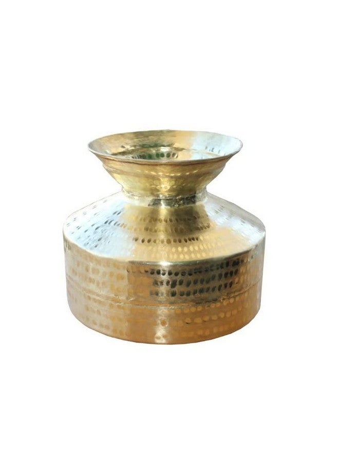 MUKE Handmade Pure Brass Water Pot Beda/Gada/Water Dispenser/Container/Matka Capacity 6 Liters. Pack of 1 - Image 1