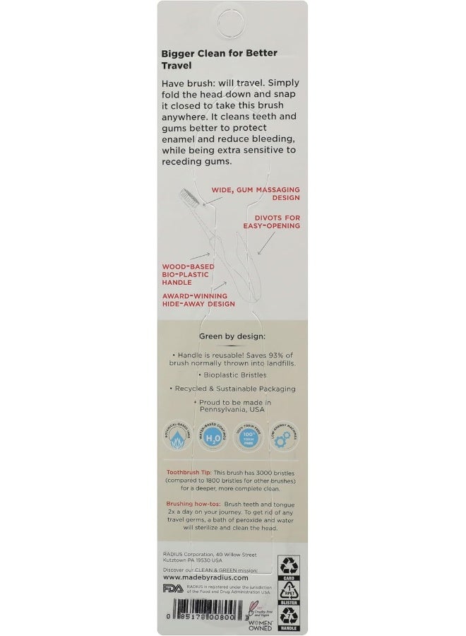 Radius فرشاة أسنان سفر راديوس بألوان متنوعة عدد 1 - Image 2