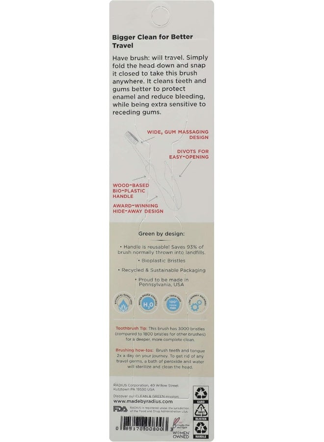 Radius فرشاة أسنان سفر راديوس بألوان متنوعة عدد 1 - Image 4