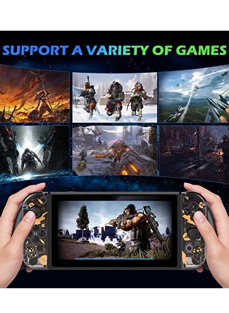 KASTWAVE - Joy Cons Wireless Controller for Nintendo Switch, L/R Controllers Replacement Compatible with Nintendo Switch/Lite/OLED, Joystick with Wake-up/Screenshot/Dual Vibration/Motion Control Function (Black) - Image 1