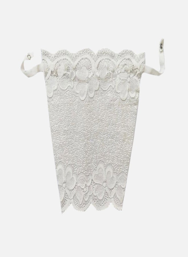 FIMS فيمس حزمة نسائية من 3 قطع من قماش الدانتيل لتغطية الصدر مع مشبك قميص داخلي - Image 2