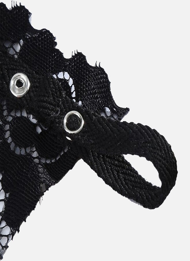 FIMS فيمس حزمة نسائية من 3 قطع من قماش الدانتيل لتغطية الصدر مع مشبك قميص داخلي - Image 4