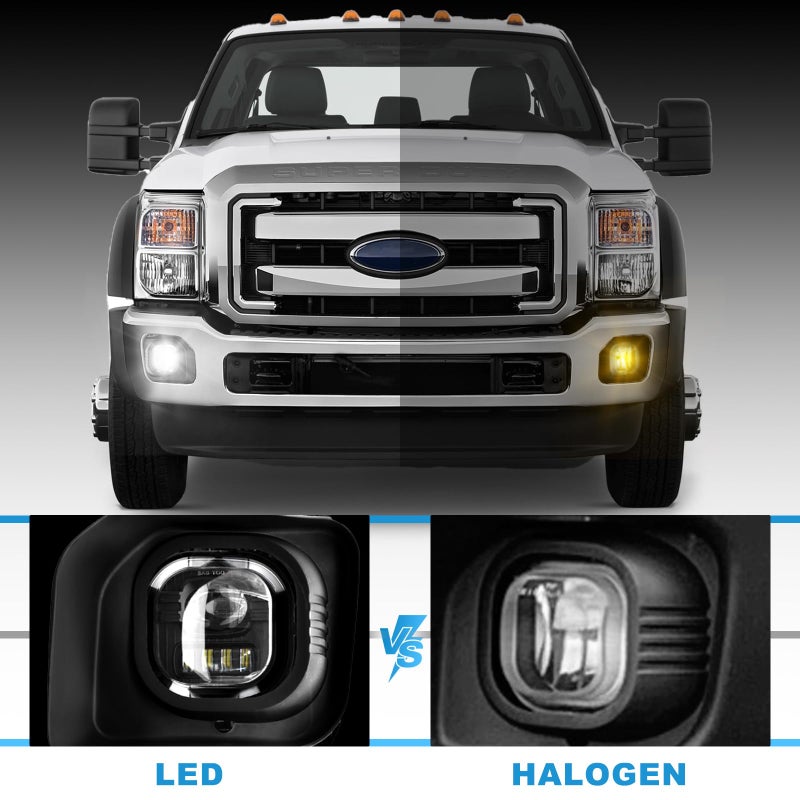 SINYATO INDUST LED Fog Lights for Ford 2011-2016 F250/F350/F450/F550 Super Duty, Bumper Driving LED Fog Lamp Assembly Replacement FogLight Kit, DOT Certifiedï¼ˆ1 Pairï¼‰ - Image 5