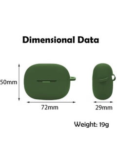 Generic Case For Xiaomi Redmi Buds 5 Pro Case - Silicone Cover Holder for Earbuds - Green  - Image 3