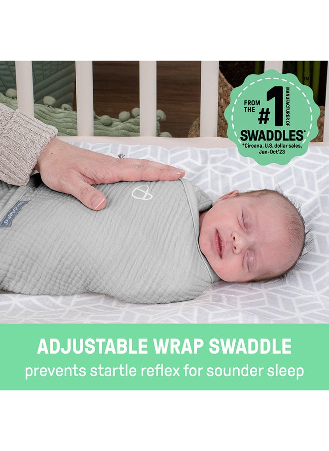 SwaddleMe - Summer Infant by Ingenuity Muslin Original Swaddle - Cream, 0 - 3 Months - Image 1